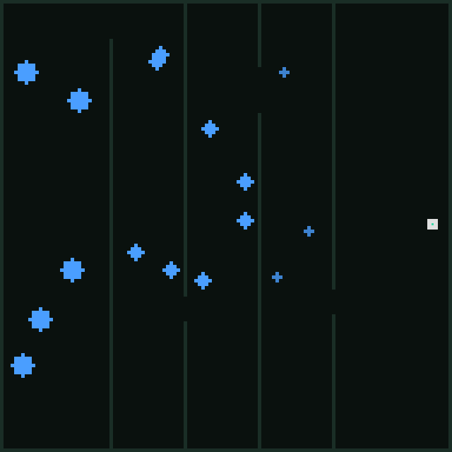 The Gauntlet map. Walls, walls everywhere.