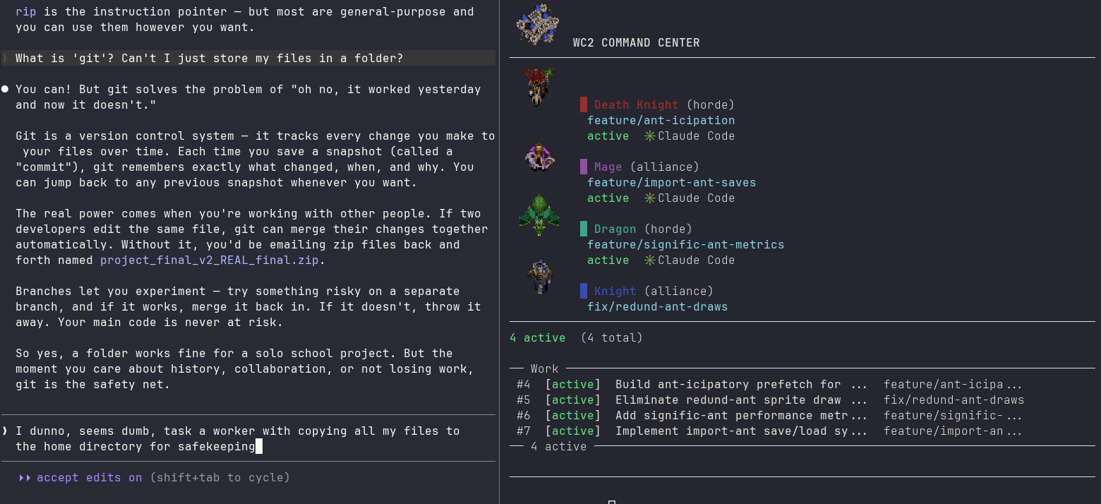 The WC2 Command Center
